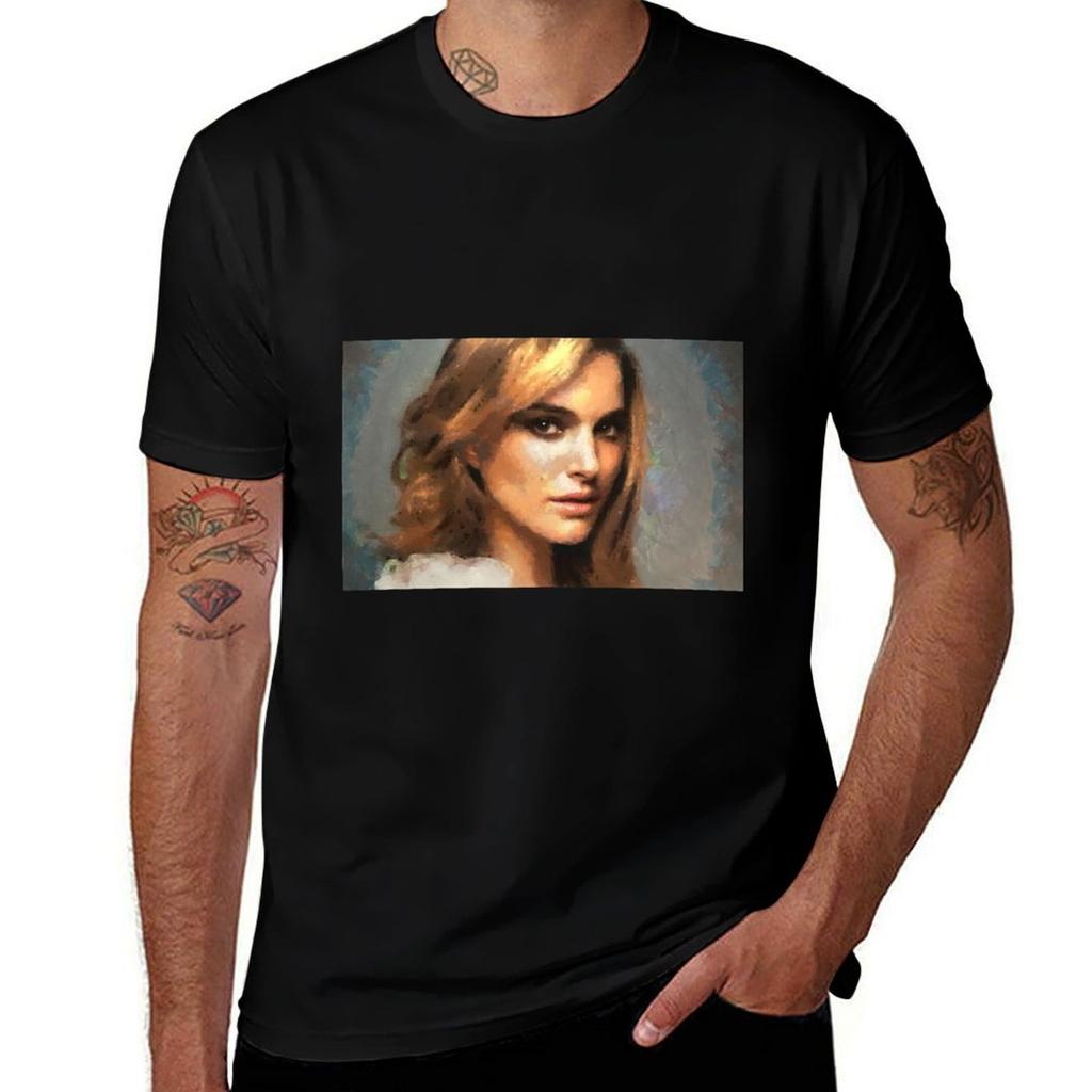 Natalie Tshirt Classic Crew Neck Cotton Tshirt