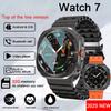2025 New Smartwatch Watch 7 Man Woman Sports Outdoor Compass Bluetooth Call 32GB NFC Heart Rate Weather Smartwatch For Samsung