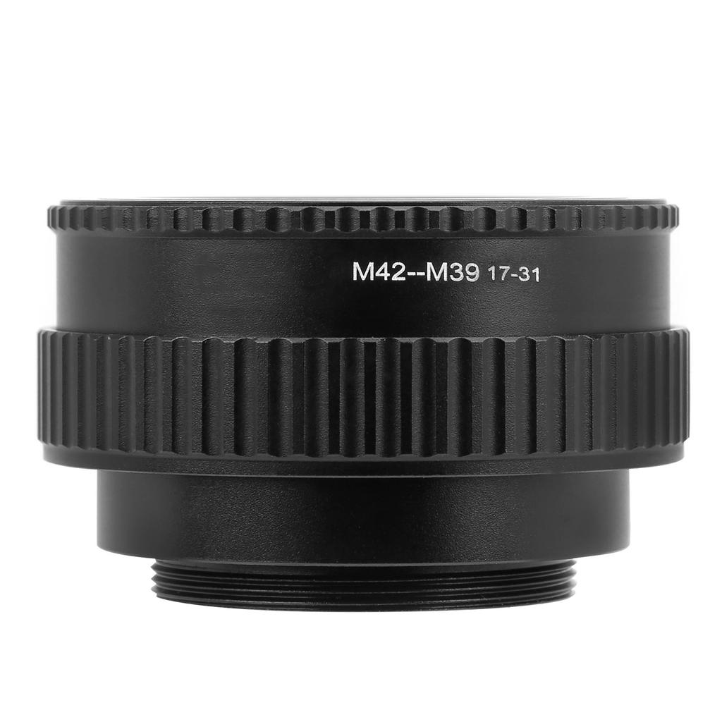NEWYI M42‑M39 17‑31mm Camera Adjustable Focusing Helicoid Adapter Macro Extension Tube