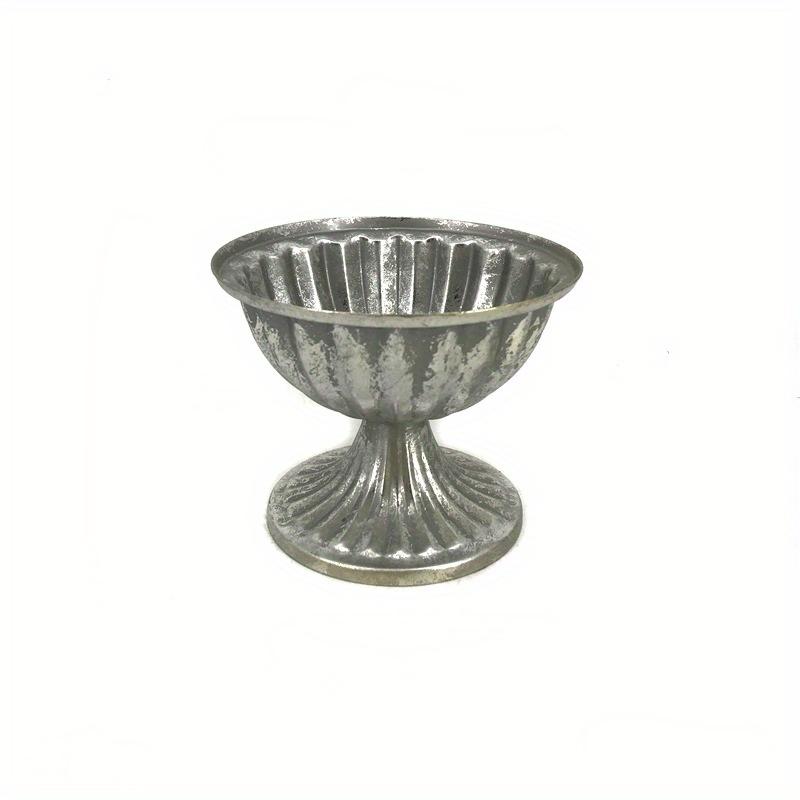 1PC European Vintage Pot Candlestick Table Decoration Florist Flower Arrangement Iron Wedding Banquet Table Flower Vase Decor