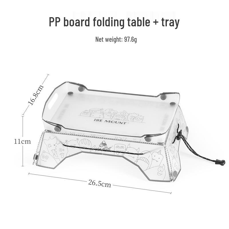 Портативный складной походный стол для улицы с многофункциональным подносом