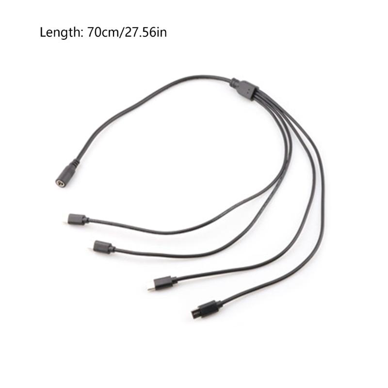 DC5521 to Type C Power Converter Splitter Cable With Precise Coppered Cored Supports 5V/9V/12V Fast Charging