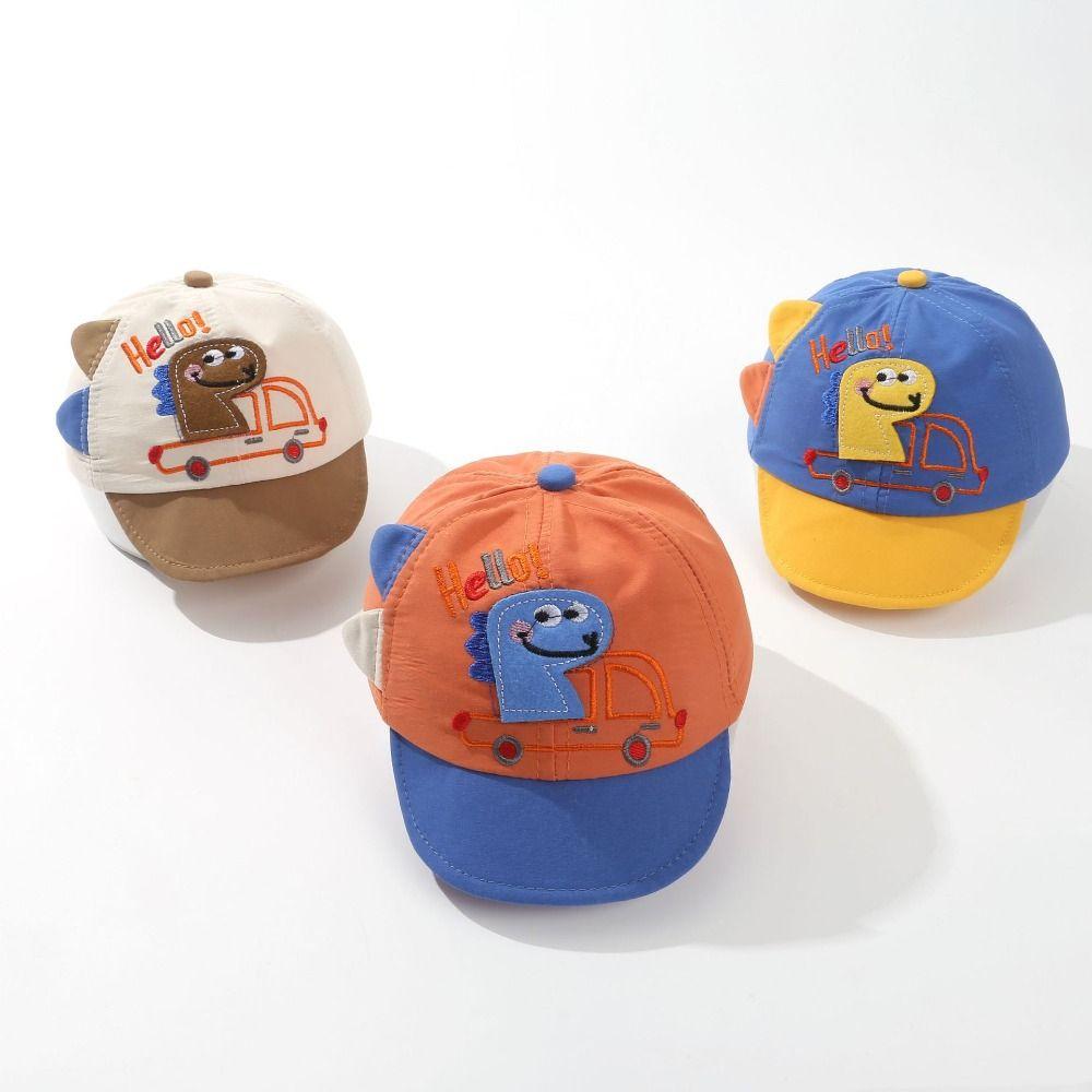 Embroidery Boys' Baseball Cap Soft Brim Children Cap Cute Toddler Sun Hat  Children