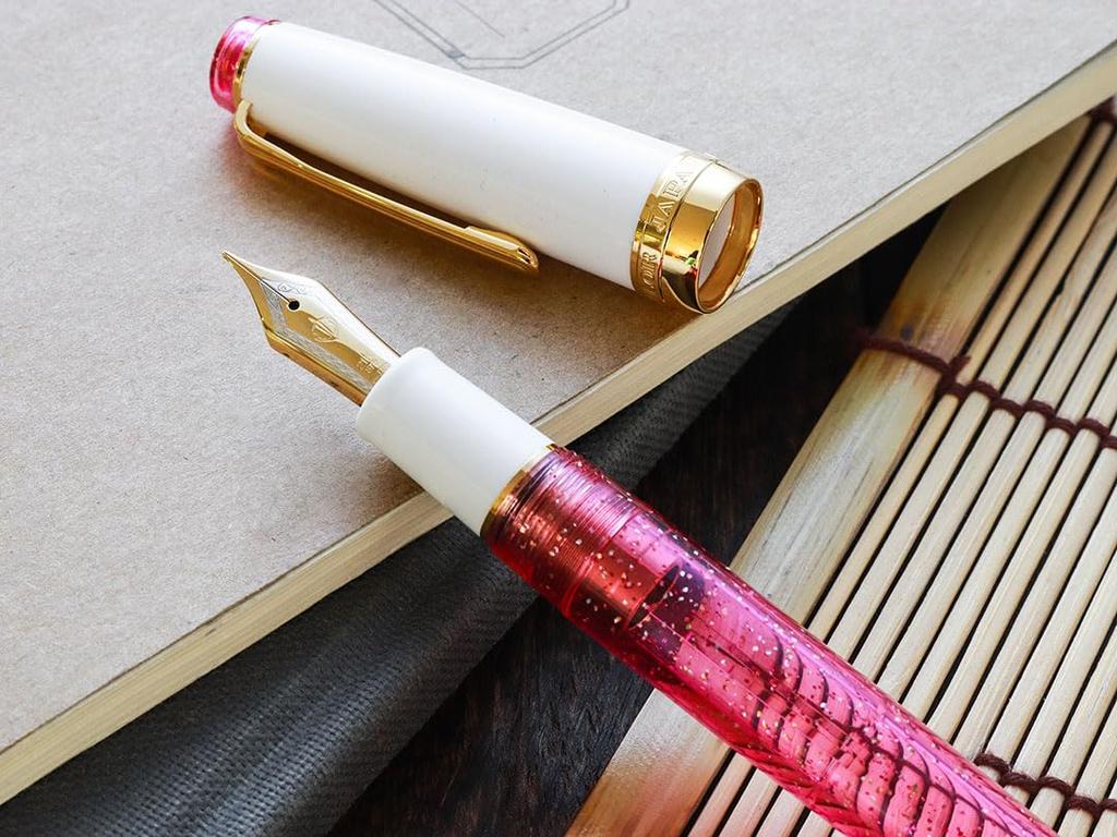 WANCHER Limited Edition SAILOR Original Professional Gear PINK COSMO 21K Gold Fountain Pen Special Extra [WANCHER Edition] (EF Fine)