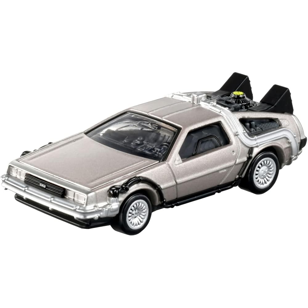Takara Tomy Tomica Premium Unlimited 07 Back to the Future Time Machine Diecast Car Toy for Ages 6 and Up