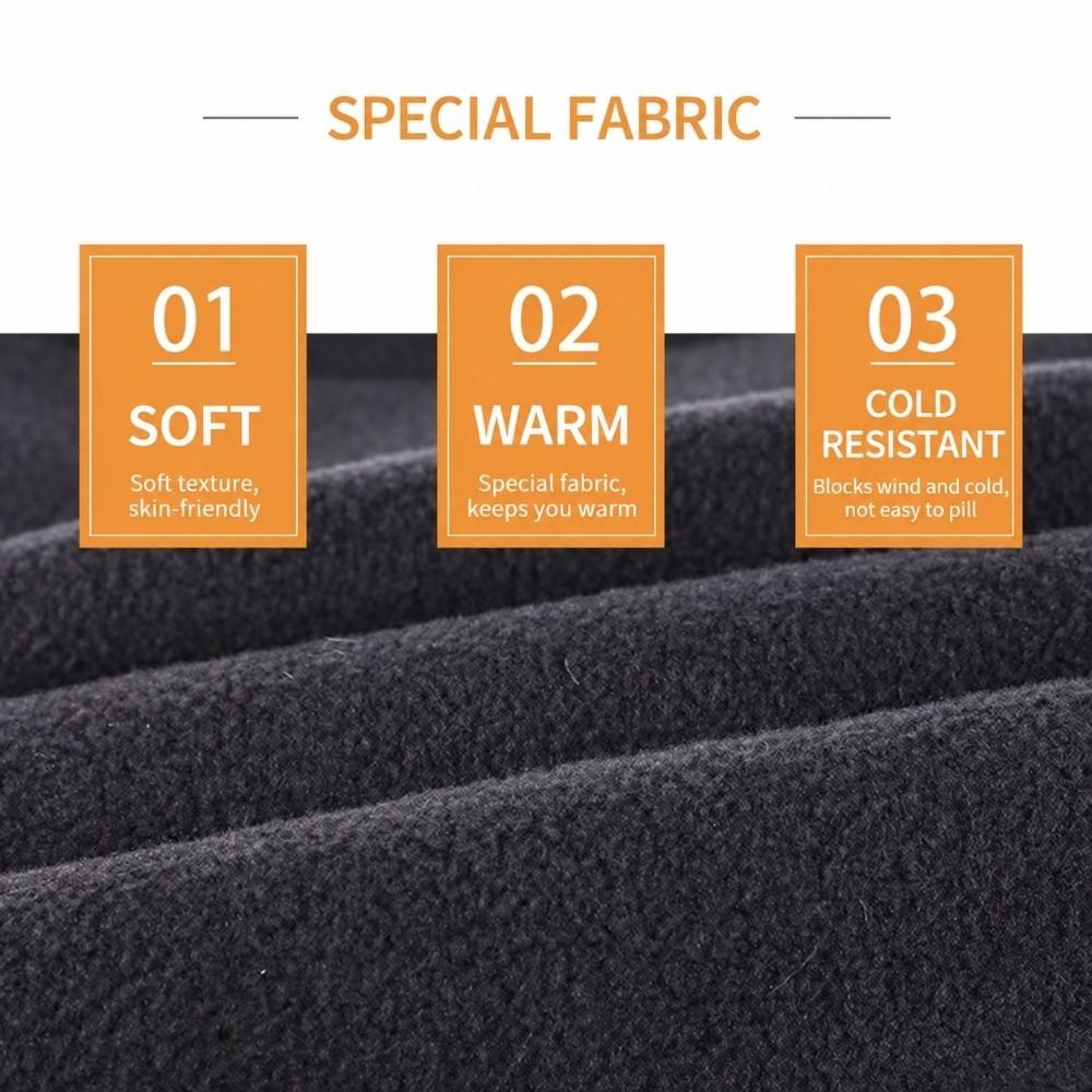 Thickened Drawstring Neck Scarf Polar Fleece Neck Warmer High Quality Face Cover Outdoor Sports