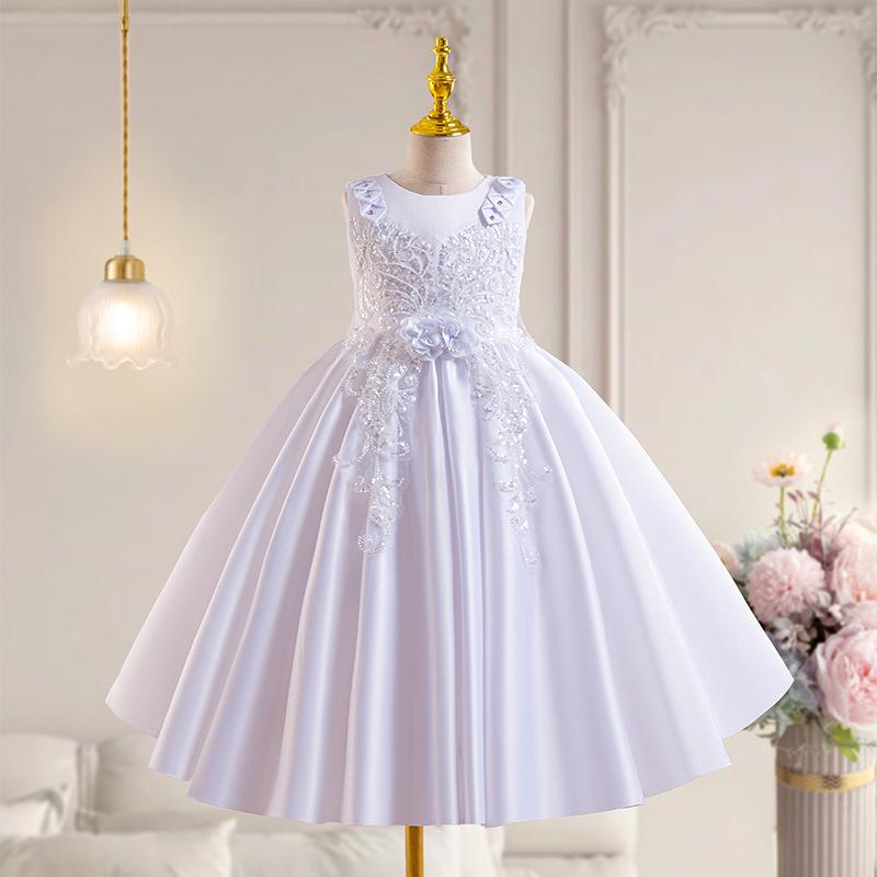 New Sleeveless Princess Dress for Kids - Flower Girl & Show Host Outfit