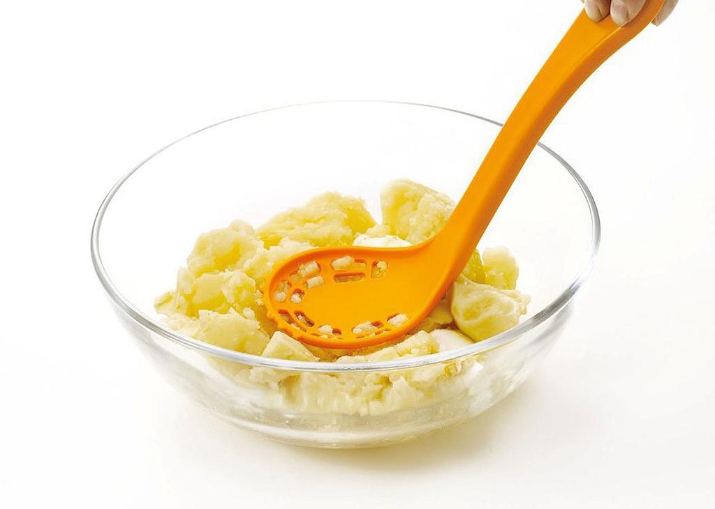 Marna K290Y Masher for Crushing and Yellow (Spoon Scooping) -