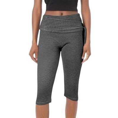 Женские заниженные облегающие брюки с эластичным поясом и двумя укороченными леггинсами, повседневные брюки для йоги с эффектом подтяжки бедер