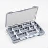 Bait Box Lure Case Double Sided Portable Holder Fishing Tackle Box, Sequin Storage for Camping