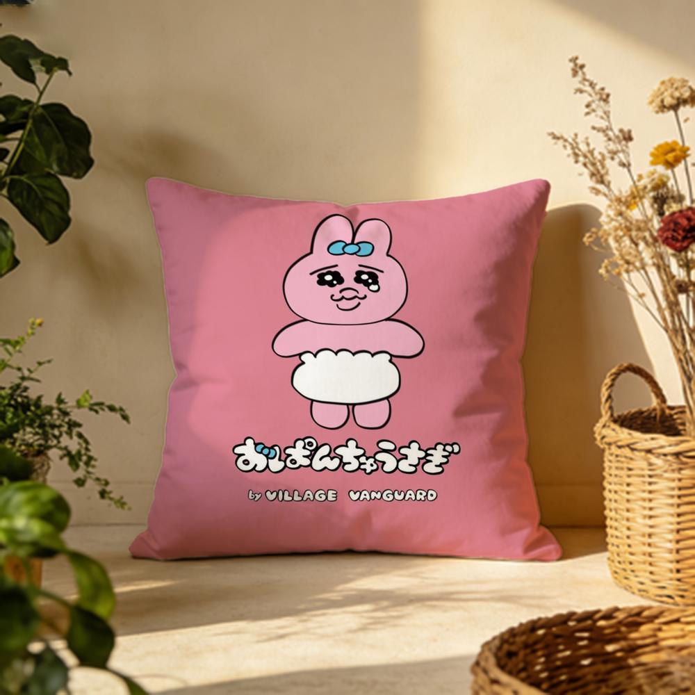 Fashion OOpanchu Usagier Cushion Cover Versatile DoubleSided Pillow Case Fit for Sofa Bed Car Daily Decor