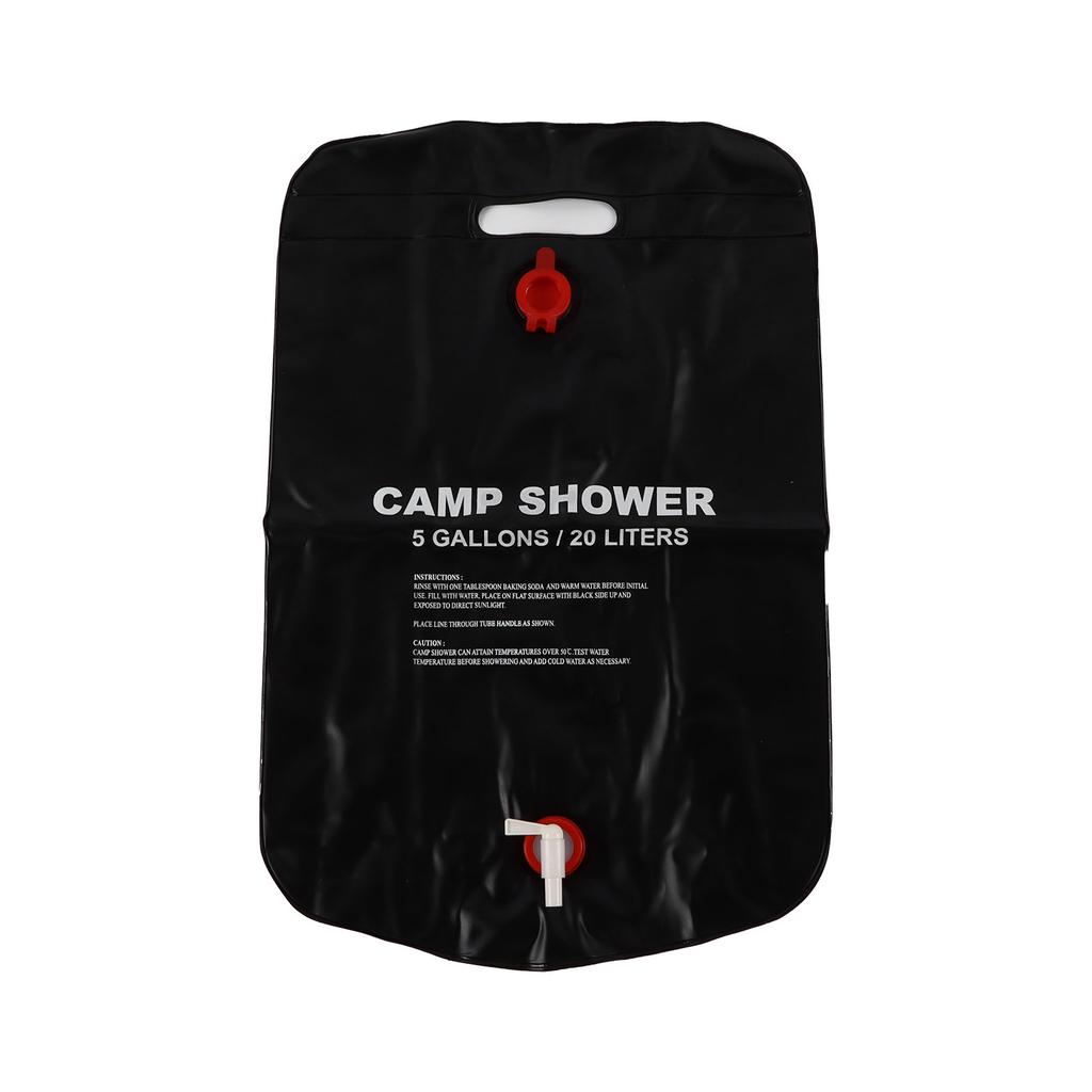 20 л Водный душевой мешок с солнечным подогревом Складной Портативный ПВХ Нагревательный мешок для ванны для кемпинга на открытом воздухе