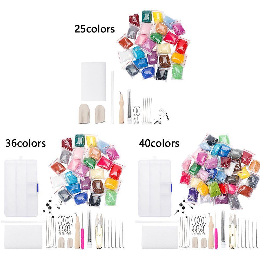 Набор для рукоделия из пеноматериала Стартовый набор инструментов Игла для валяния Набор для валяния Шерстяная пряжа Набор инструментов для шитья