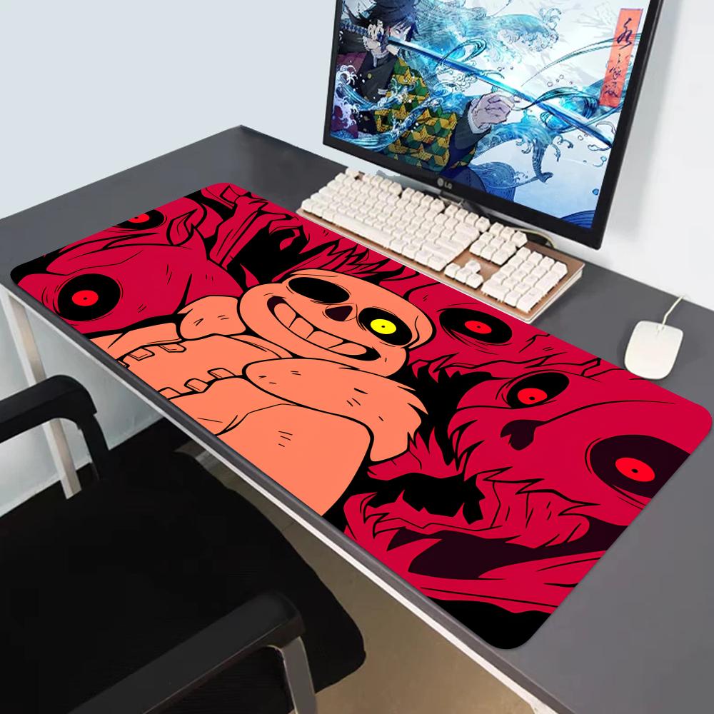 HYBXAXC Computer Laptop Mousepad Undertale Large Gaming Mouse Pad Keyboard Pads Deskmat PC Gamer Mouse Mat Silicone Mausepad