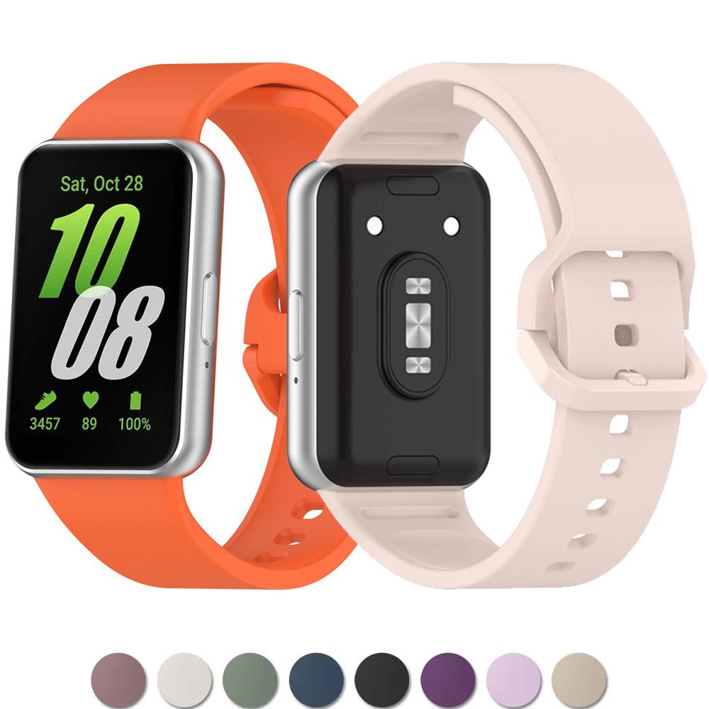 Спортивный силиконовый ремешок для Samsung Galaxy Fit 3 Браслет для умных часов Резиновый браслет Correa для Samsung Galaxy Fit3 Ремешки Аксессуары