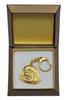 Pekingese, Pekinese, Peke - Gilded Key Ring with Dog In Gift Box, Handbag Decoration, Luxury Accessory by Art-Dog Brand