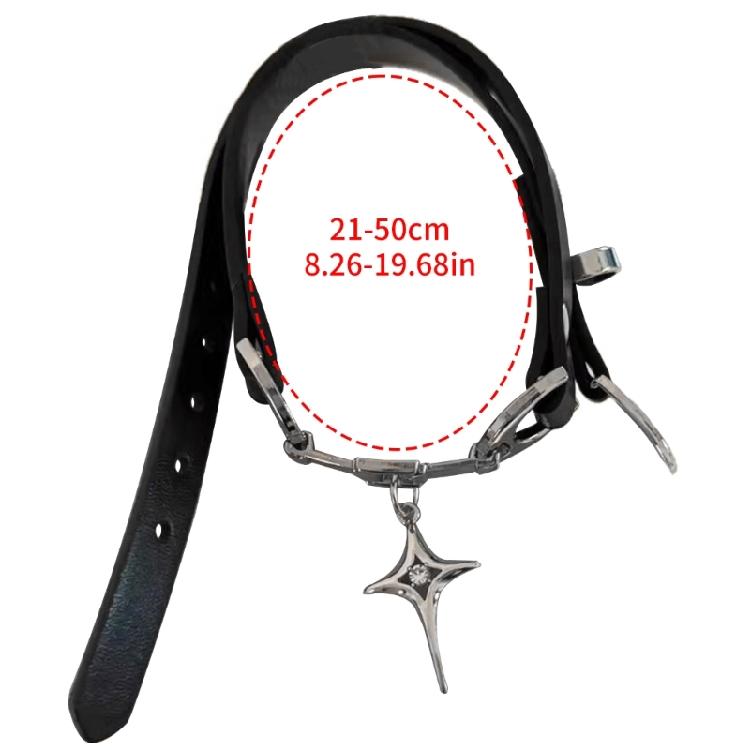 Подвески-крестики Чокеры Ожерелье Изделие из ПУ кожи для модных многослойных образов