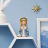 Cute Girl Resin Figurines, Mini Praying Girl Collectible Figure, Little Girl Statue Ornaments for Home Office Desktop Decor