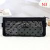 1Pcstravel Love Mesh Cosmetic Bag Zipper Makeup Bag For Women Wash Toiletry Bag Makeup Organizer Portable Storage Pouch