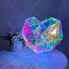 Yousheng Love Heart Night Light Призматический переливающийся 3D светодиодный светильник в форме сердца для спальни, атмосферная лампа, подарки для влюбленных друзей