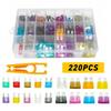 220Pcs Car Assorted Auto Fuse Replacement Regular Fuses Size Blade ATO ATC ATM