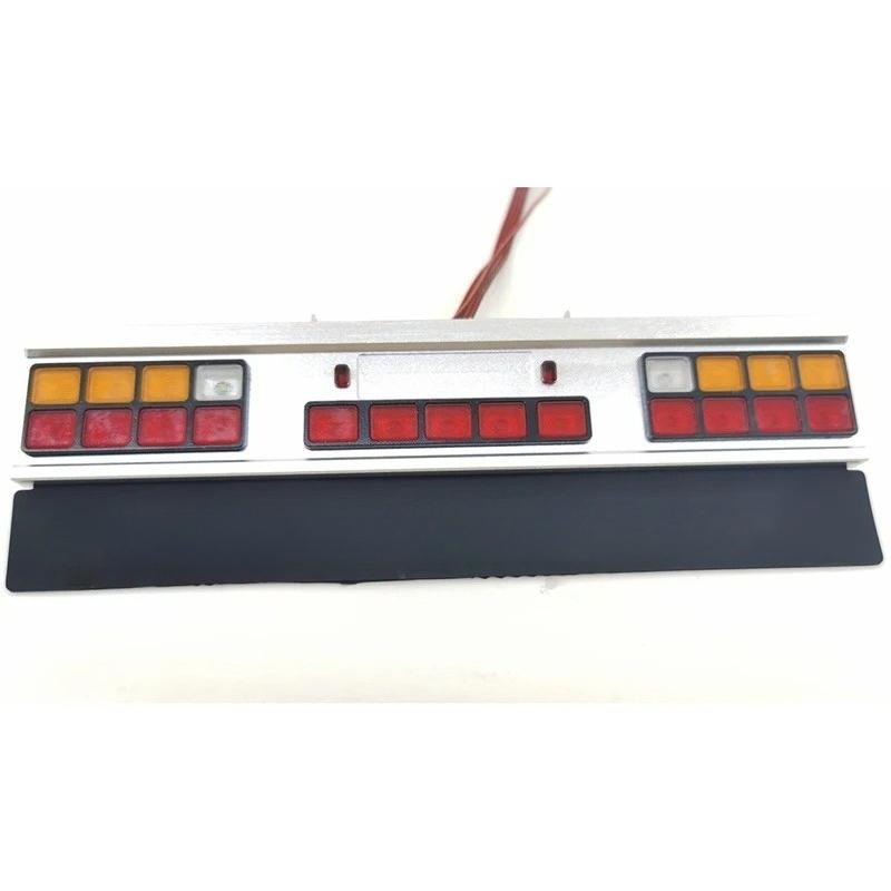 LED Simulation Metal Taillight Container Lamp for 1/14 Tamiya RC Truck Car For scania 770S For volvo FH16 For man