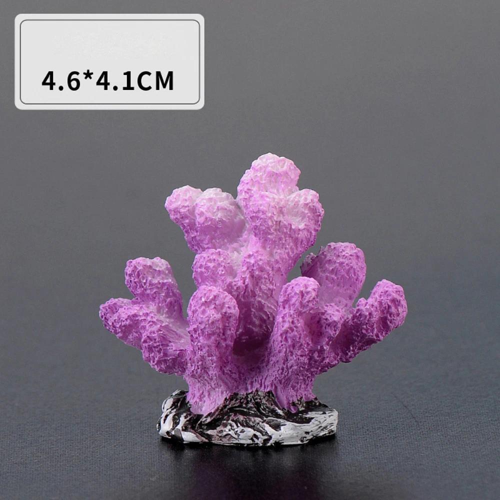 Creative Aquarium Artificial Coral Fish Tank Decoration Colord Simulated Resin Reef Coral Landscape DIY Aquarium Decorations