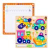 Children'S Early Education Puzzle Two-In-One Character Puzzle Drawing Board Exercise Hand-Eye Coordination Role Cognitive Toy