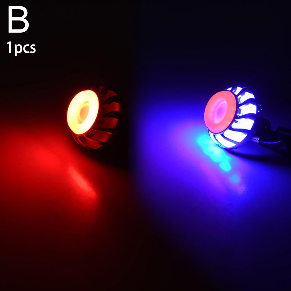 Светодиодный фонарь для мотоцикла RGB Angel Eye, мигающий тормозной фонарь: Универсальное оборудование для мотоциклов с контрольной лампой Аксессуары для мотоциклов