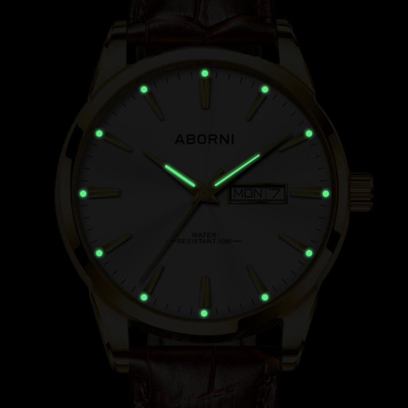 Часы ABORNI Кварцевые часы Деловые водонепроницаемые женские часы
