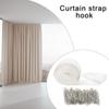 10 Meter Curtain Pleating Tape White Pleater Tape With 30Pcs 4 Prongs Curtain Pleat Hooks Clips For Making Home Decors