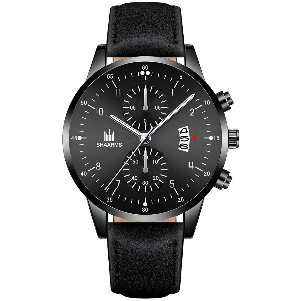 Top Luxury Business Mens Watch New Stylish Multi Dial Calendar Casual Man Leather Sports Wristwatch Clock Gift Orologi Uomo
