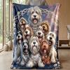 Rottweiler in Exotic Jungle Theme blanket Lightweight Warm Flannel Blanket Decorative Throw Blanket for Home Decoration