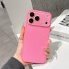 Glossy Icy Simple Slim Glass Mobile Phone Case for iPhone 17 Pro Max 16 15 14 13 Matte Frame Full Camera Lens Protection Cover