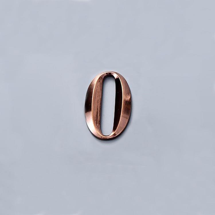 House Number Stickers 3D Self Adhesive Door Plate Sign Digits Apartment Hotel Office Door Address ABS Plastic Label 5cm Silver