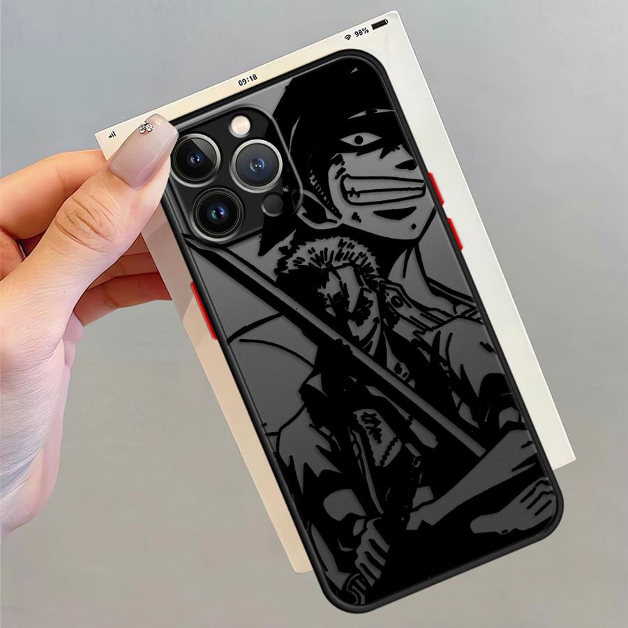 Чехол для телефона с изображением Зоро из аниме One Piece для iPhone 15 Pro Max 6s SE 13 Pro 7 8 SE 11 Pro Max XS X 12 Mini 14 XR 16 Pro 16e, мягкий.