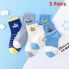 5 Pairs Baby Children's Socks Cartoon Spring Autumn Animal Kids Sock Girls Cute Boy Toddler Socks 1-12 Years