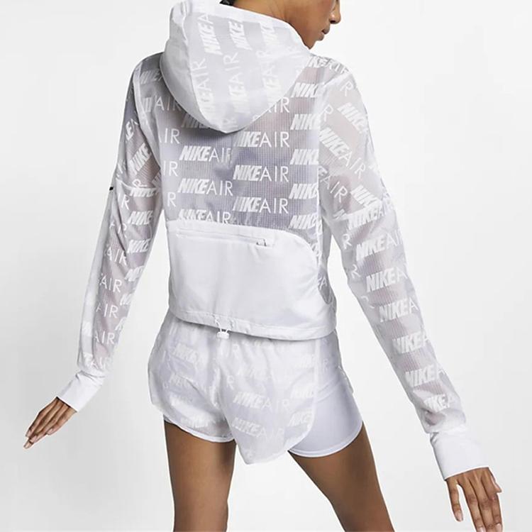 Nike Куртки Женские Белые С Капюшоном Средней Длины Другие CT7378-100
