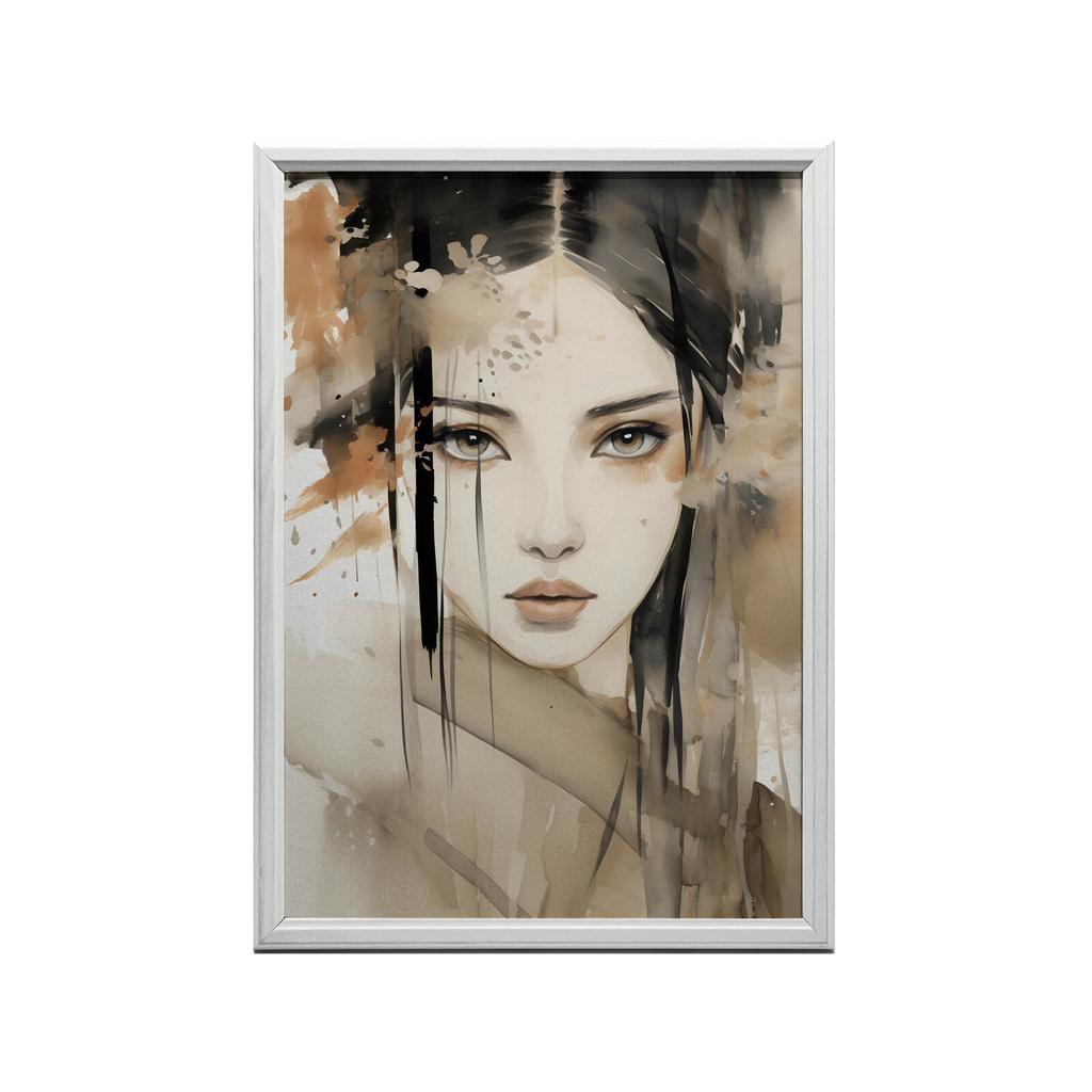 Face of a Beautiful Japanese Woman Face of a Beautiful Japanese Woman, 70X100 Cm, Unframed, Matte Paper 230 Gsm