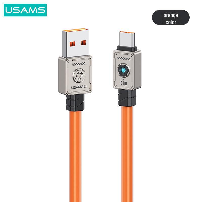 Кабель USB Type-C для сверхбыстрой зарядки USAMS PD 100 Вт для Apple 15 и Huawei