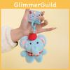 Toy Elephant Plush Keychain With Cartoon Design Doll For Travel And Gift Use
