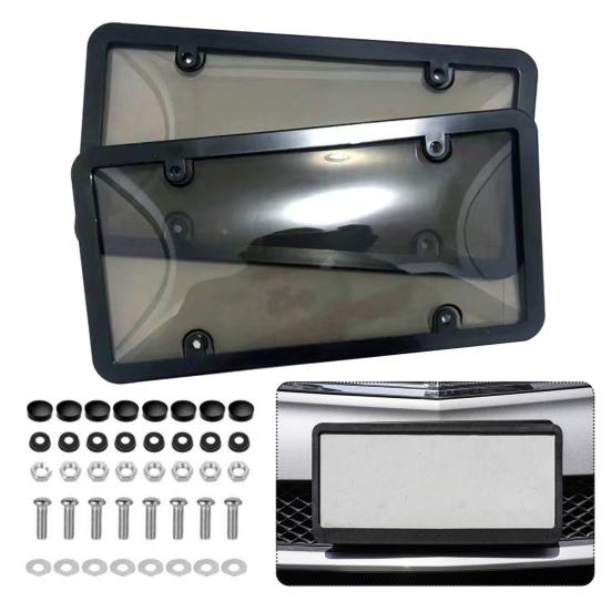 Прозрачные держатели номерных знаков с винтами, устойчивые к УФ-излучению, универсальная посадка