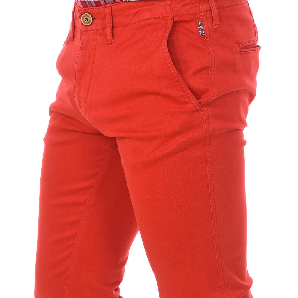 N0YHTL Мужские облегающие брюки-чиносы