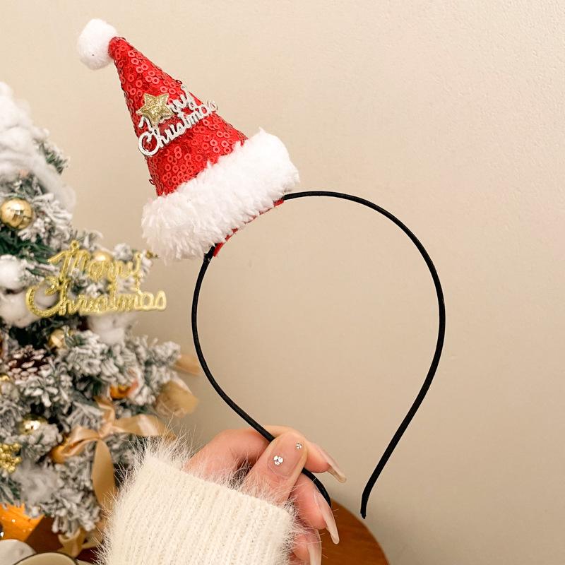 Праздничный ободок с рогами северного оленя и заколка для волос для девочек - Милый праздничный аксессуар в подарок