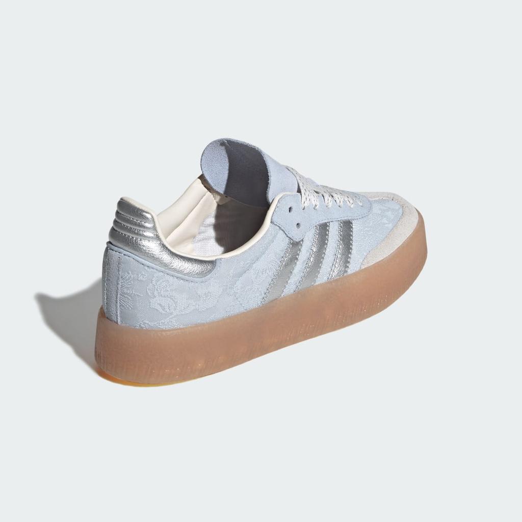 adidas SAMBAE X LIBERTY LONDON SHOES IH1967 Unisex Originals Sneakers Crystal Sky / Silver Metallic / Chalk Pearl