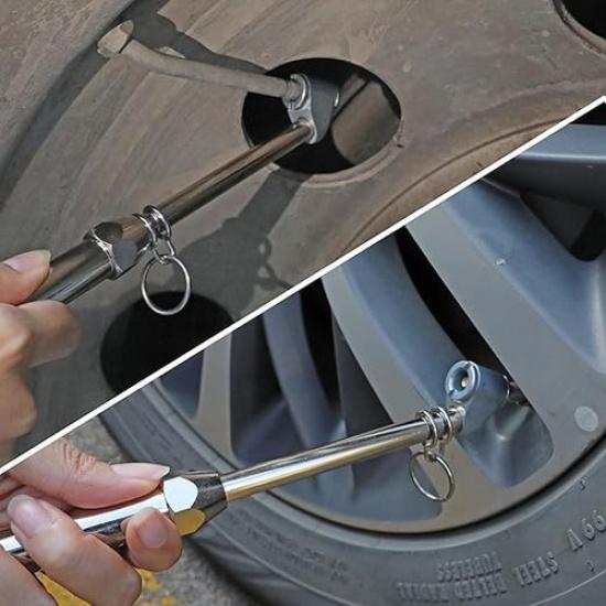 10-160LBS Tire Pressure Gauge for Car, Truck, Bike, Motorcycle, Dual Head