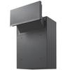 Through The Wall Drop Box 12.5x6.3x16.9" Mailbox with Code Lock Dark Gray