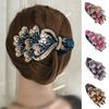 Women's Fashion Bun Hair Claws Rhinestone Flower Hairpin Flower Hair Clip Hair Dovetail Clips