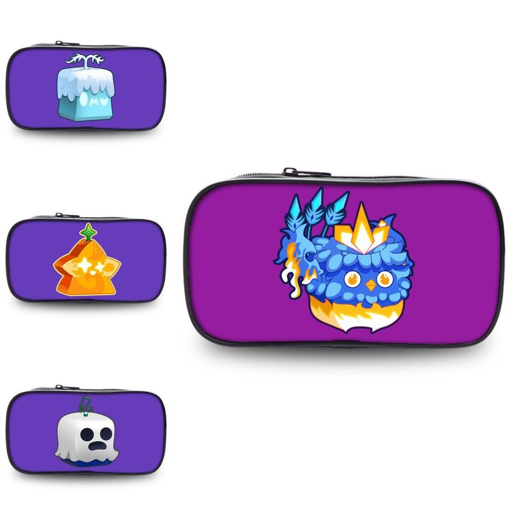 Прочный полиэстеровый пенал Blox Fruits Roblox для студентов с большой вместимостью