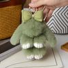15cm Fluffy Rabbit Fur Pompon Bunny Soft Cute Rabbit Toy Bag Decoration Accessories Gift for Girls Bag Charm